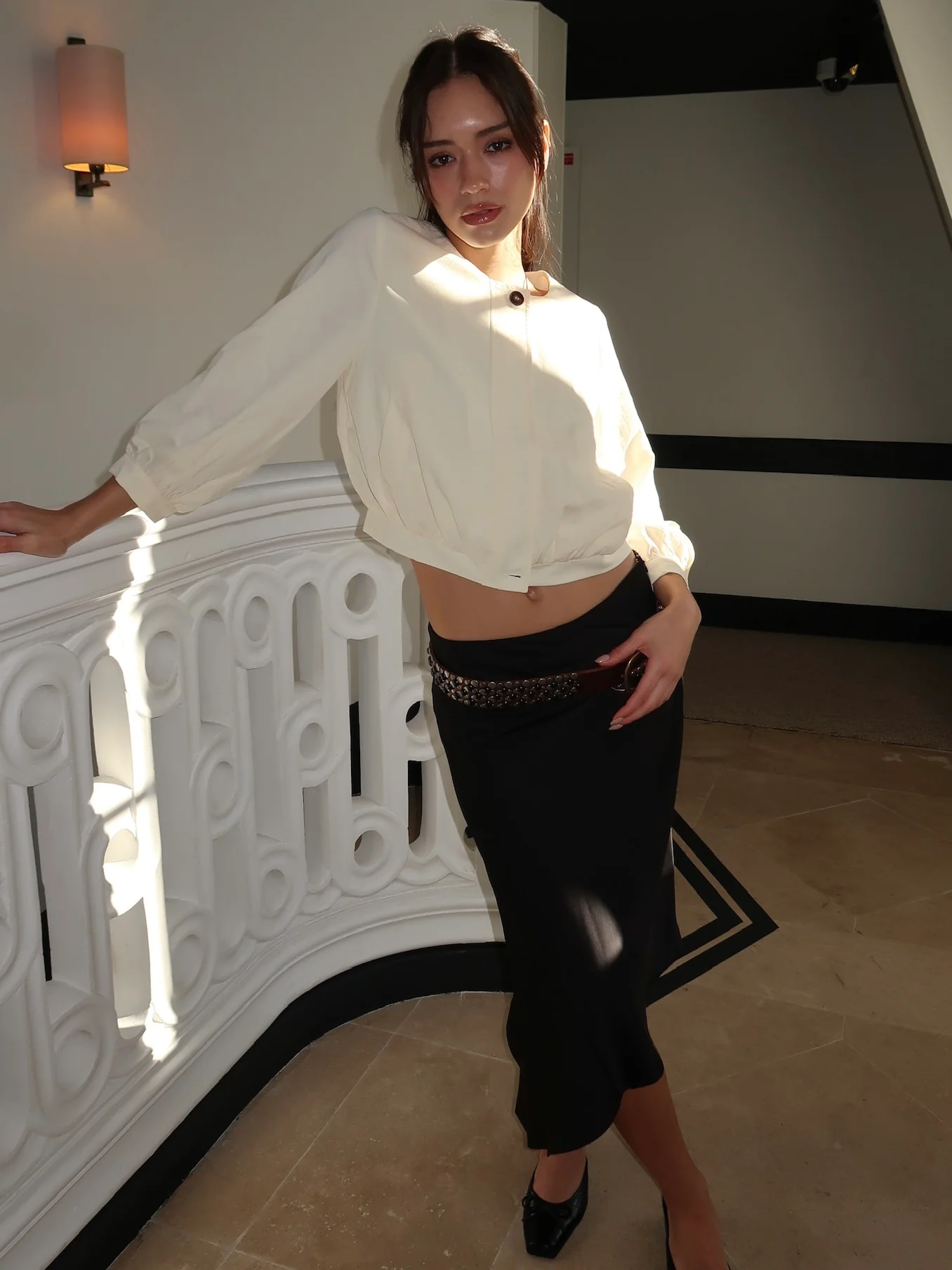 Berlin Midi Skirt in Black - Image 4