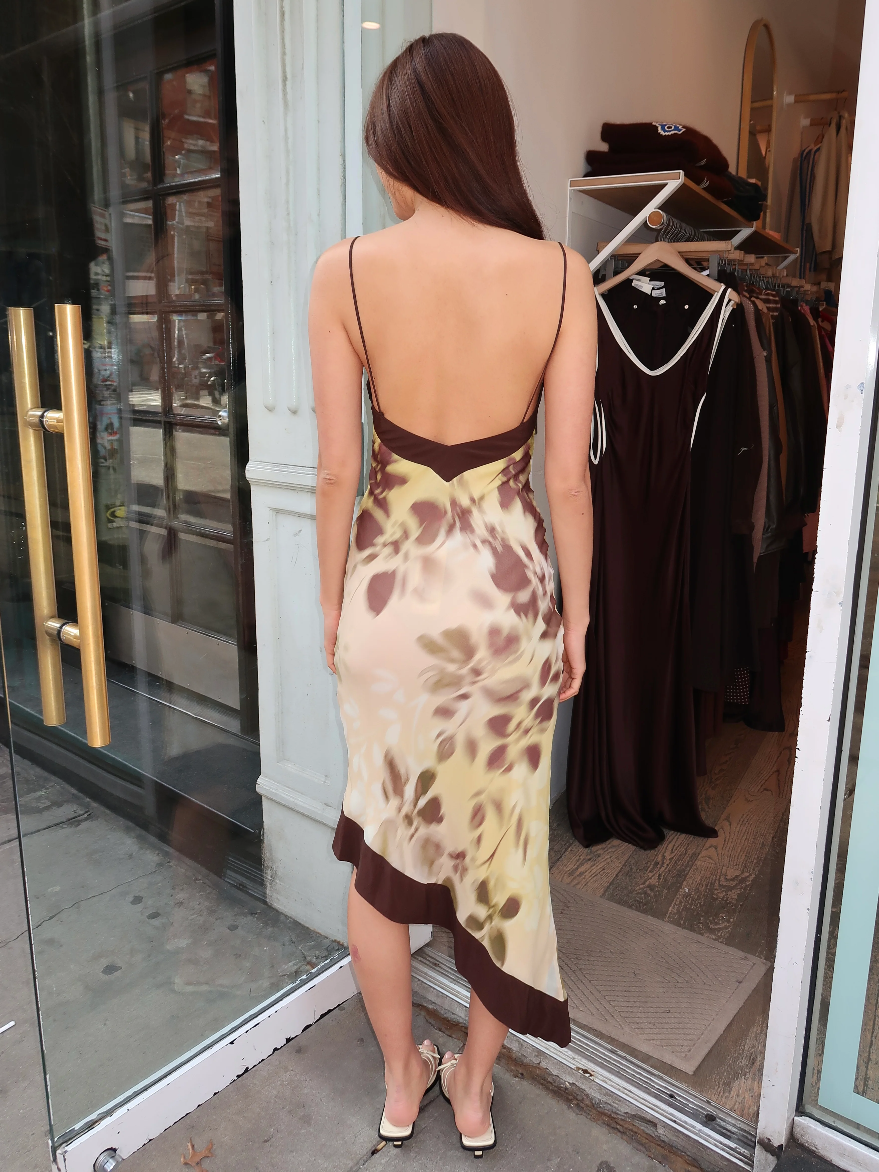 Blaise Asym Midi Dress in Palmera Floral - Image 3