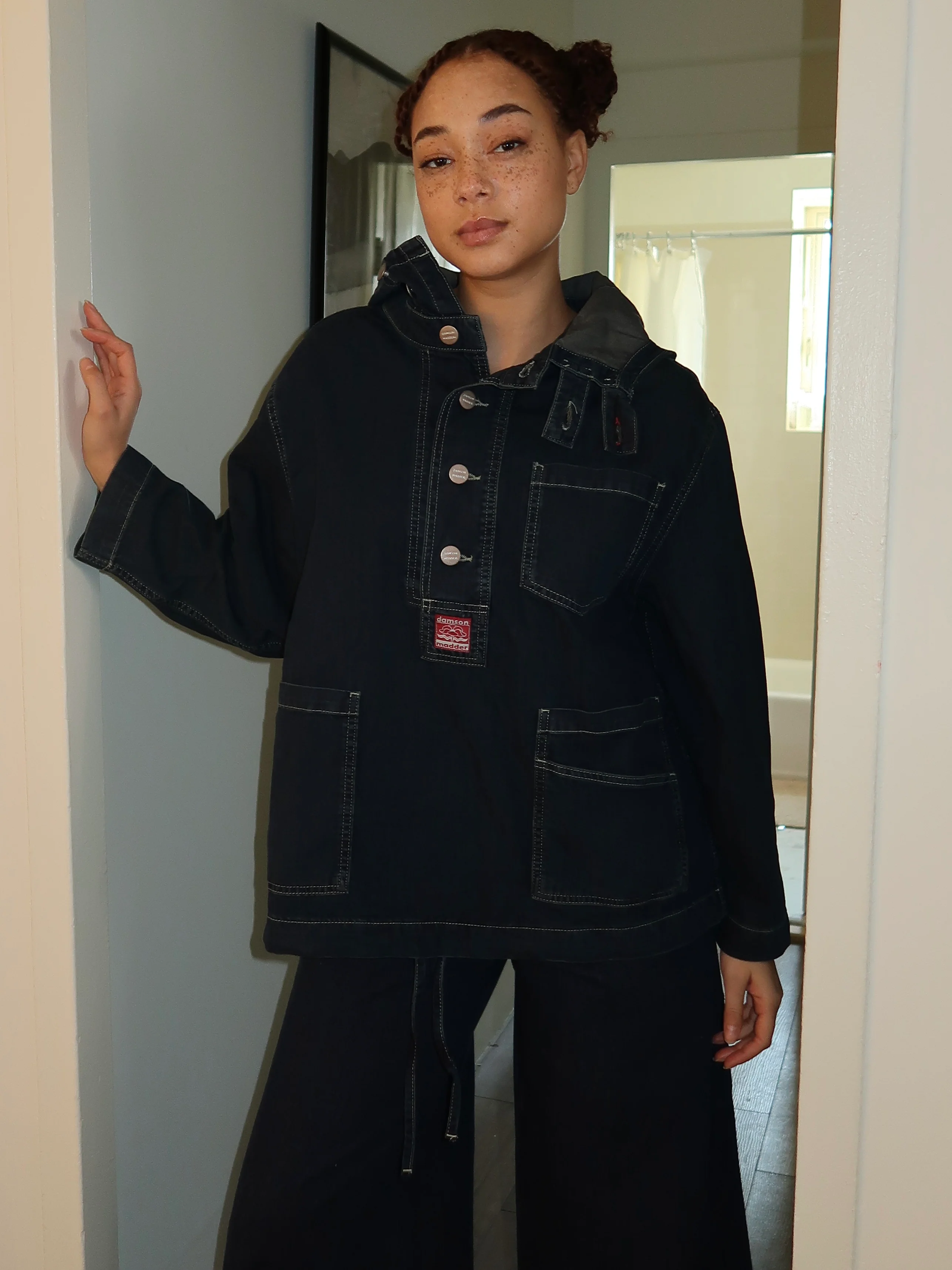 Briar Hoodie in Neptune Wash Blue - Image 4