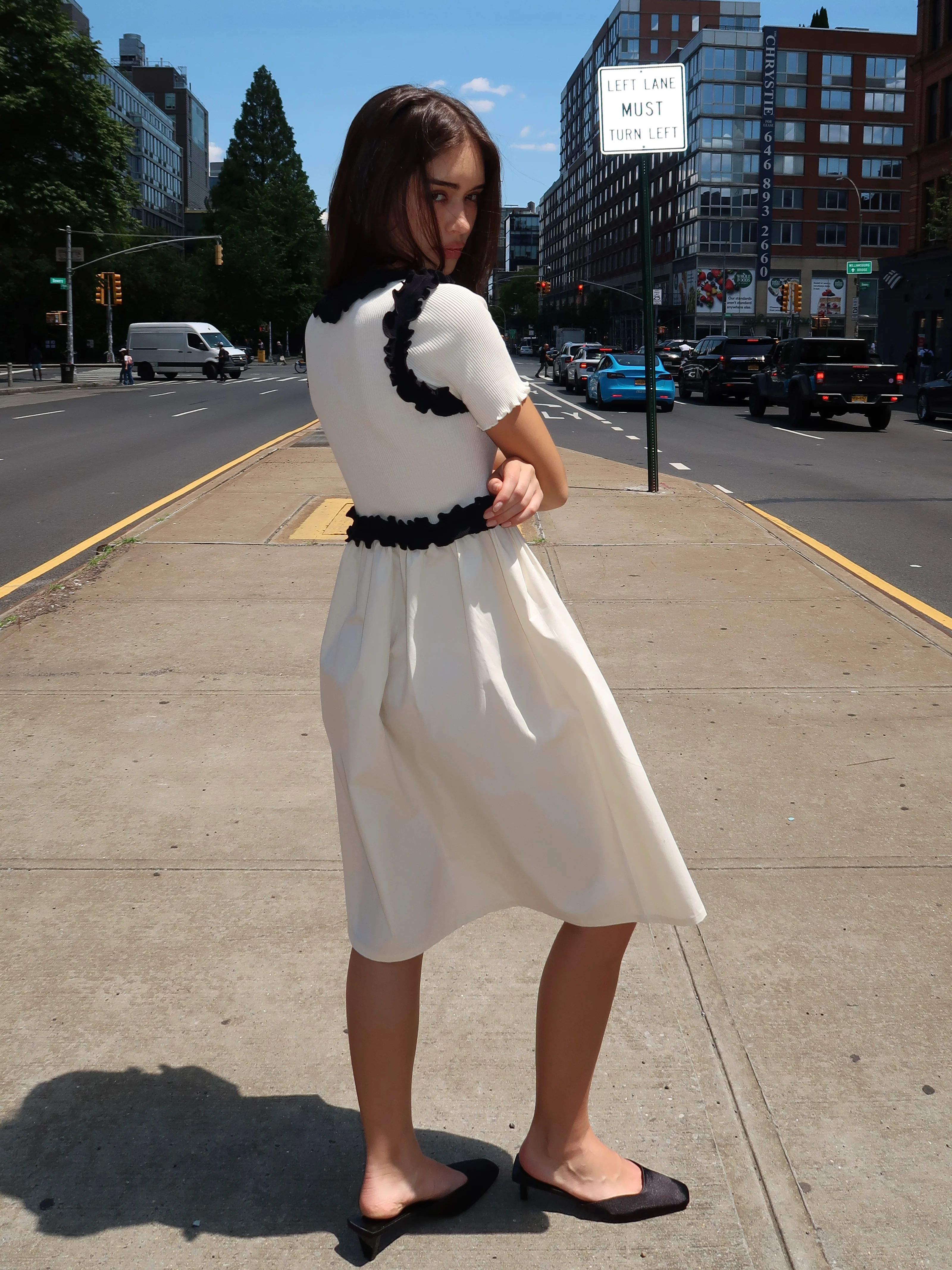 Celine Dress in White - Image 3