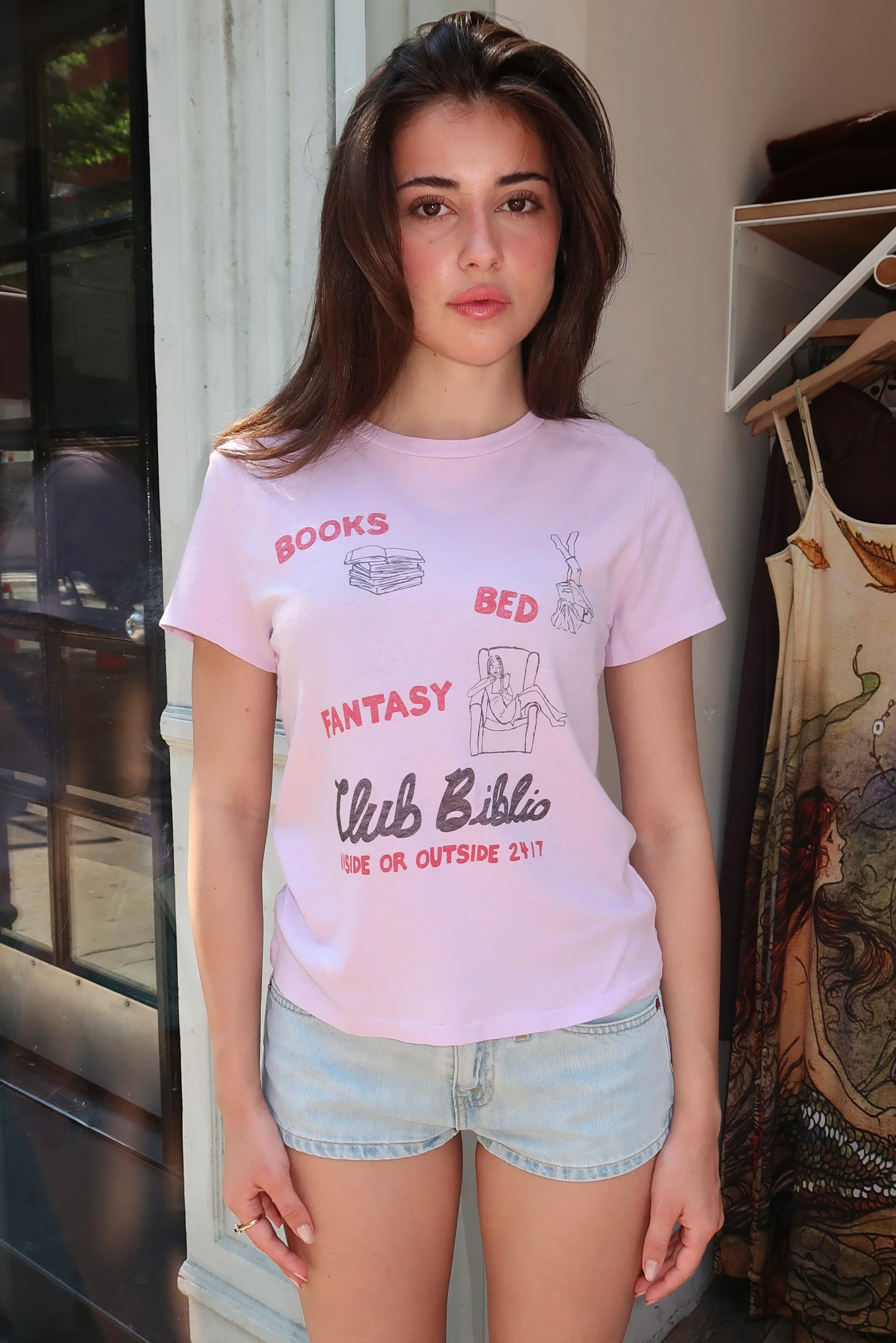 Classic Tee Club Biblio in Baby Violet