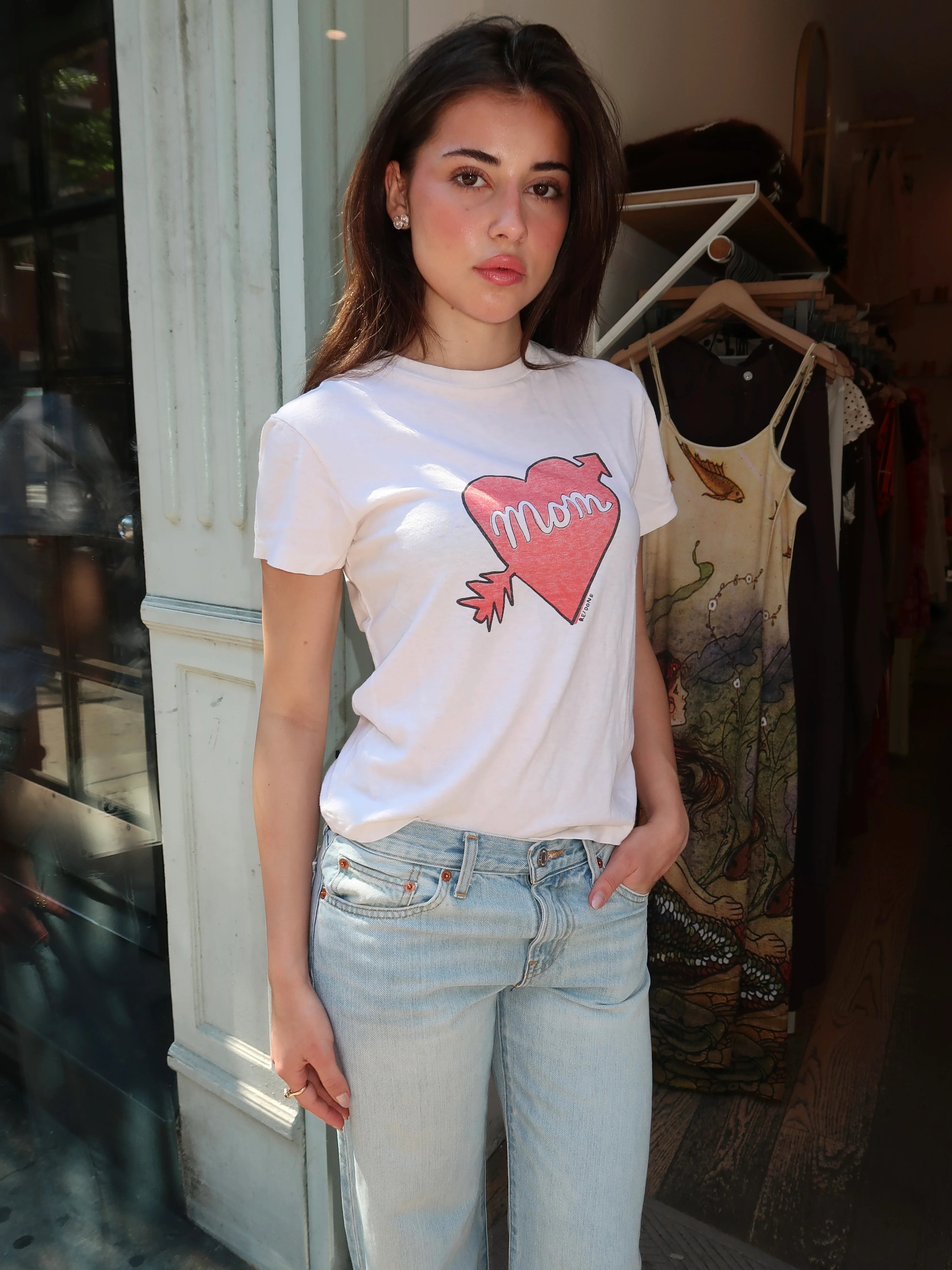 Classic Tee Mom in Vintage White - Image 4
