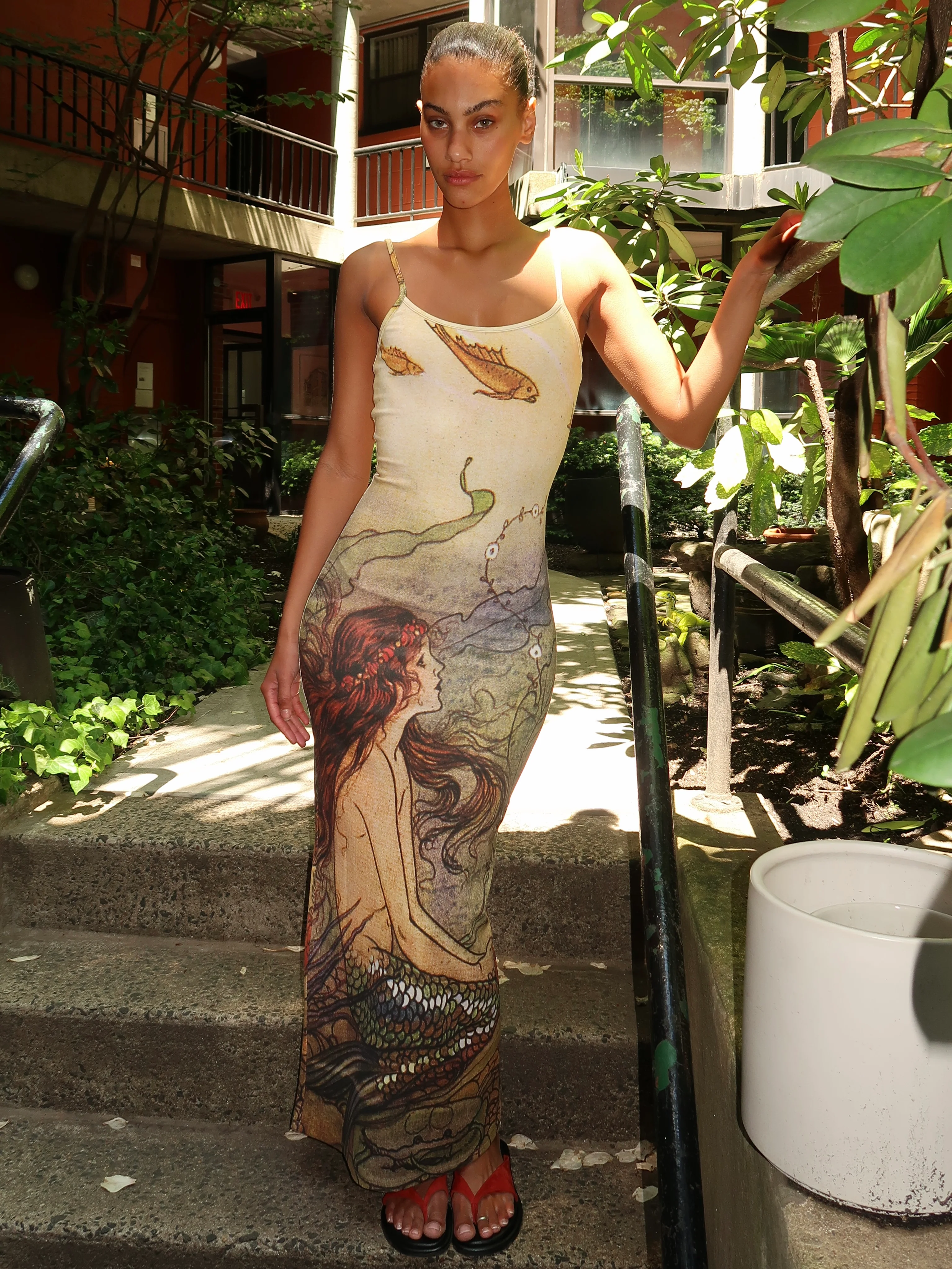 Collector Dress in Watercolor Mermaid