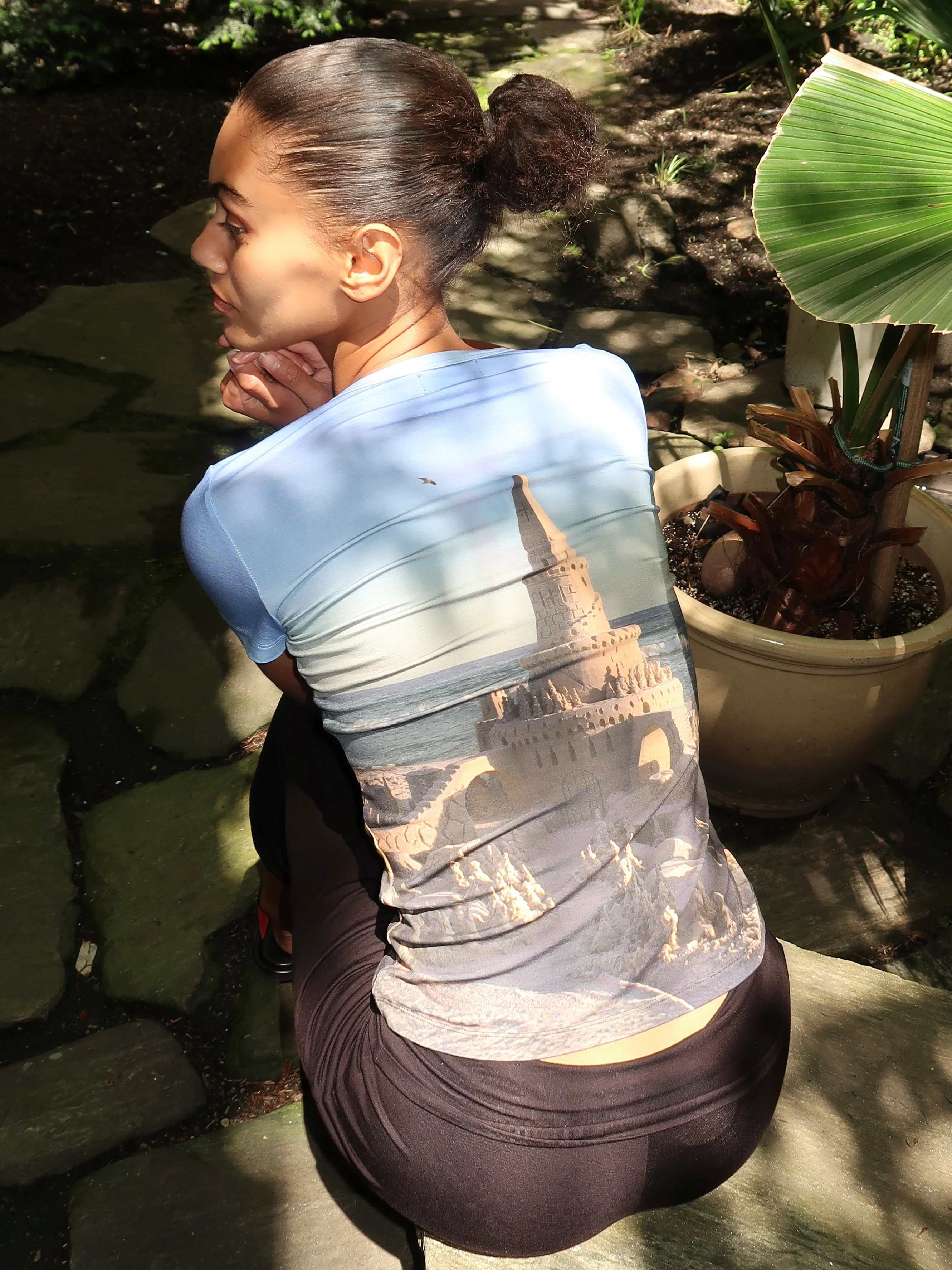 Collector Fitted Tee in Sand Castle - Image 3