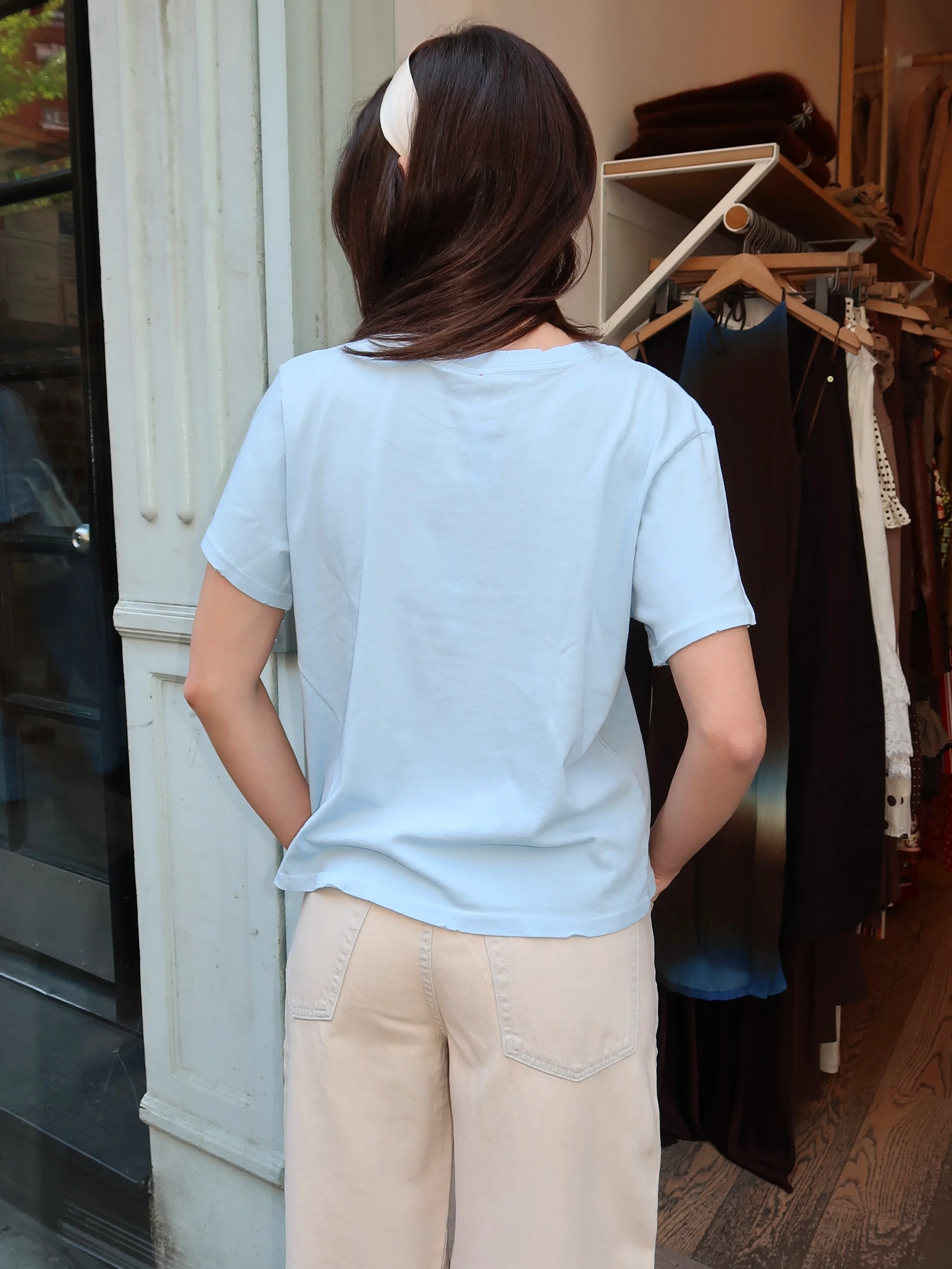 Darling Tee in Baby Blue - Image 3