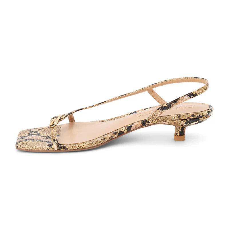 Fernando Heel in Tan Multi Snake - Image 2