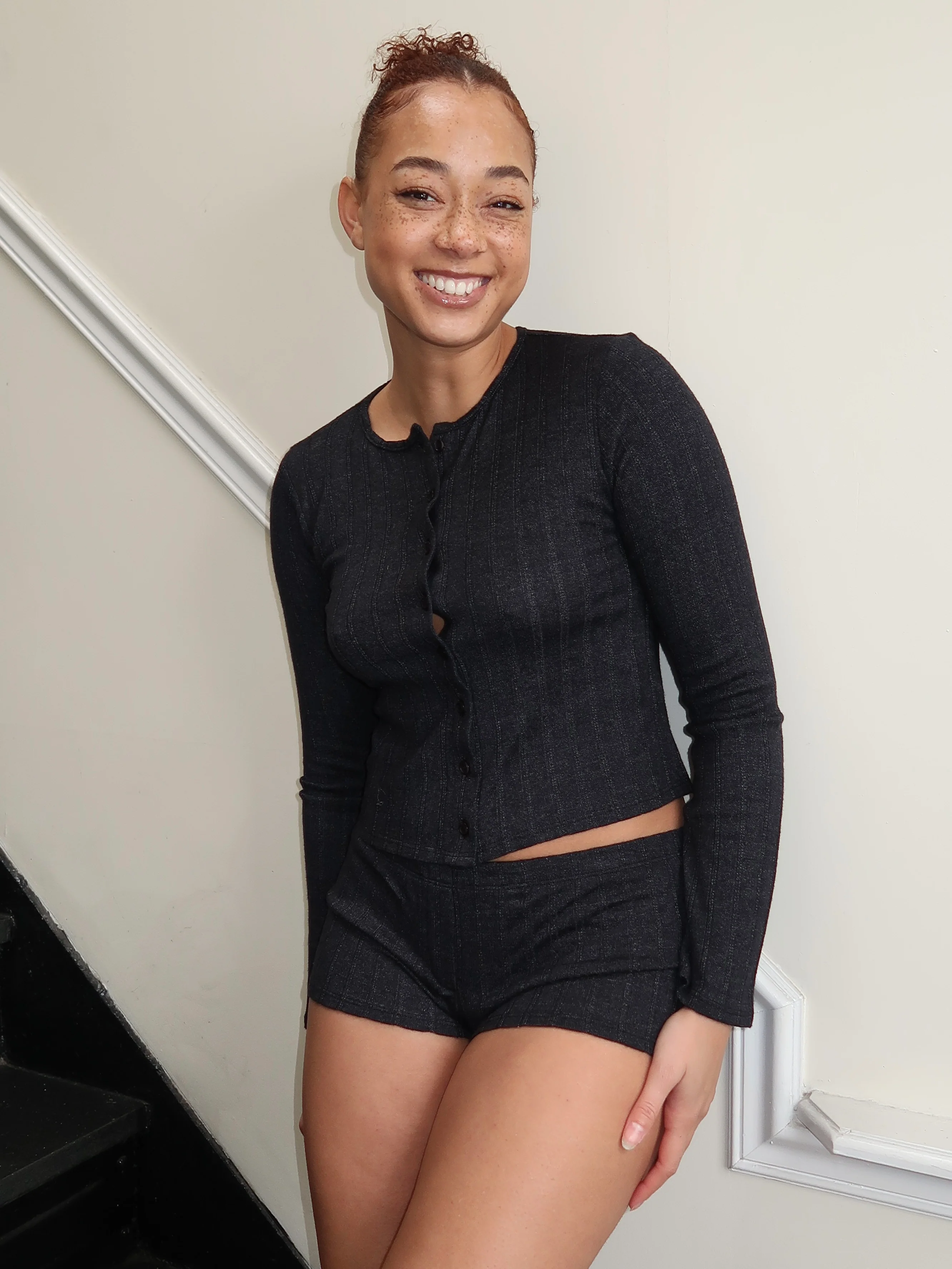 Jackie Cardigan in Black - Image 3