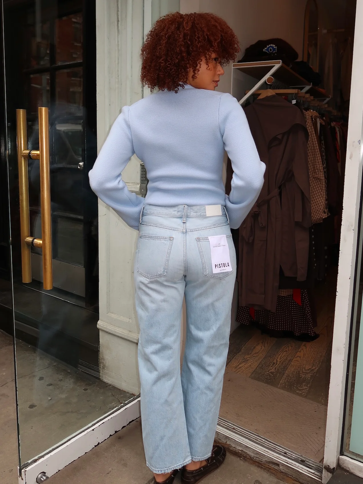 Lexi Mid Rise Bowed Straight in Dolce Vita Vintage - Image 3