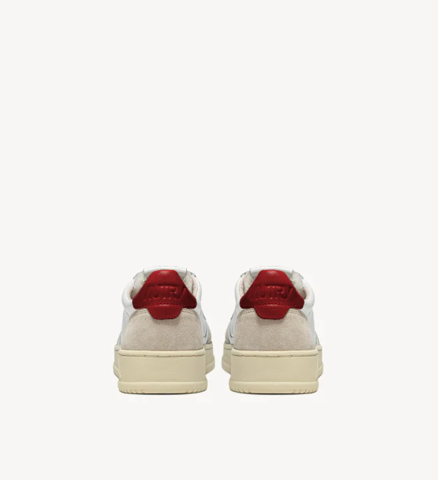 Medalist Low in Leat/Suede/White/Red - Image 3