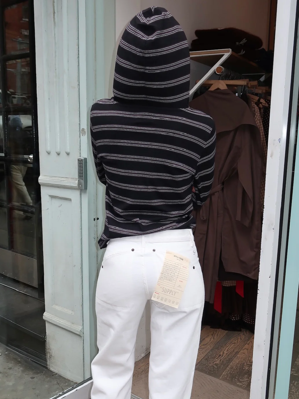 Nellie Shirt in Black Stripe - Image 3