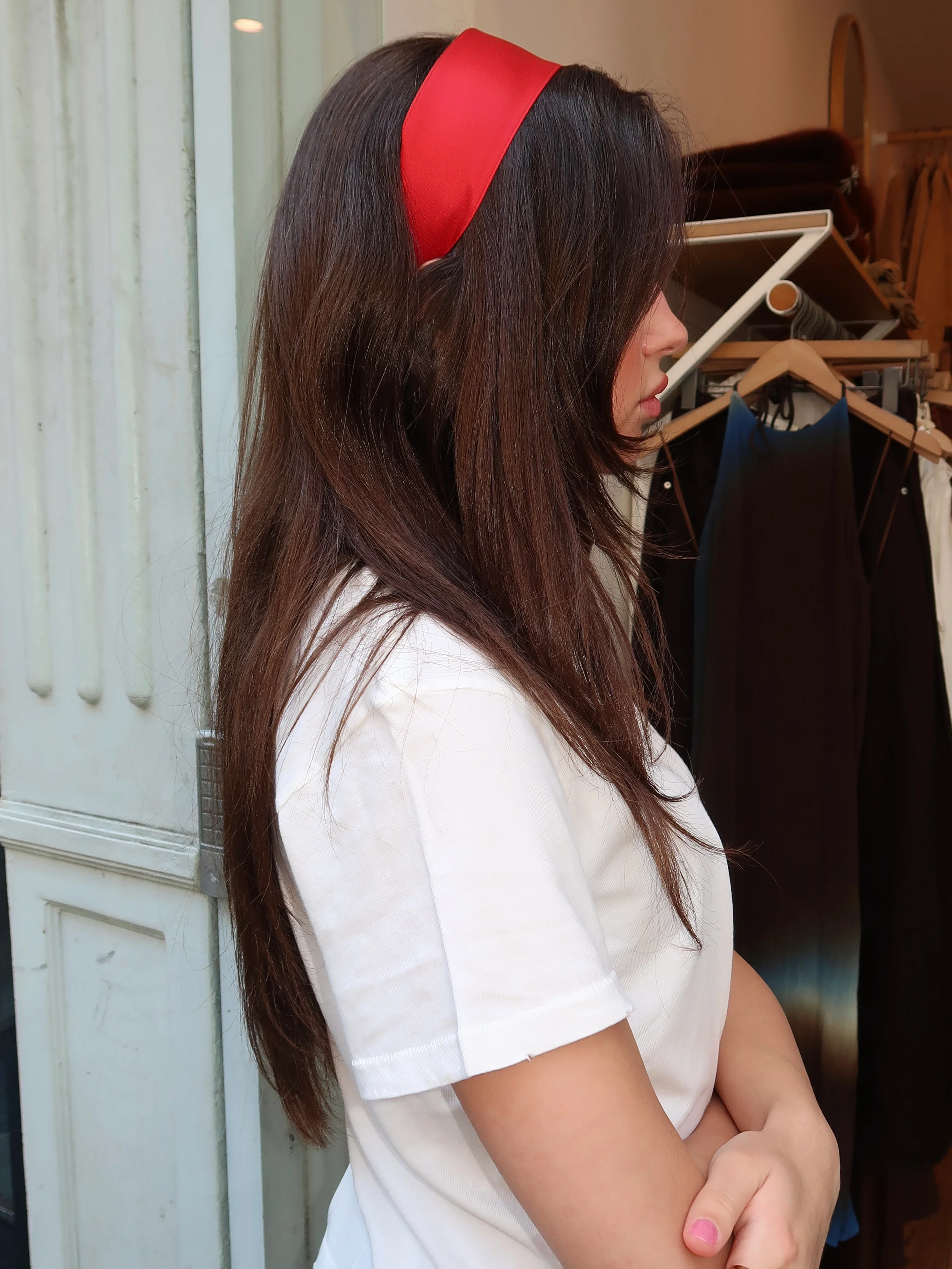 Olivia Headband in Cherry - Image 3