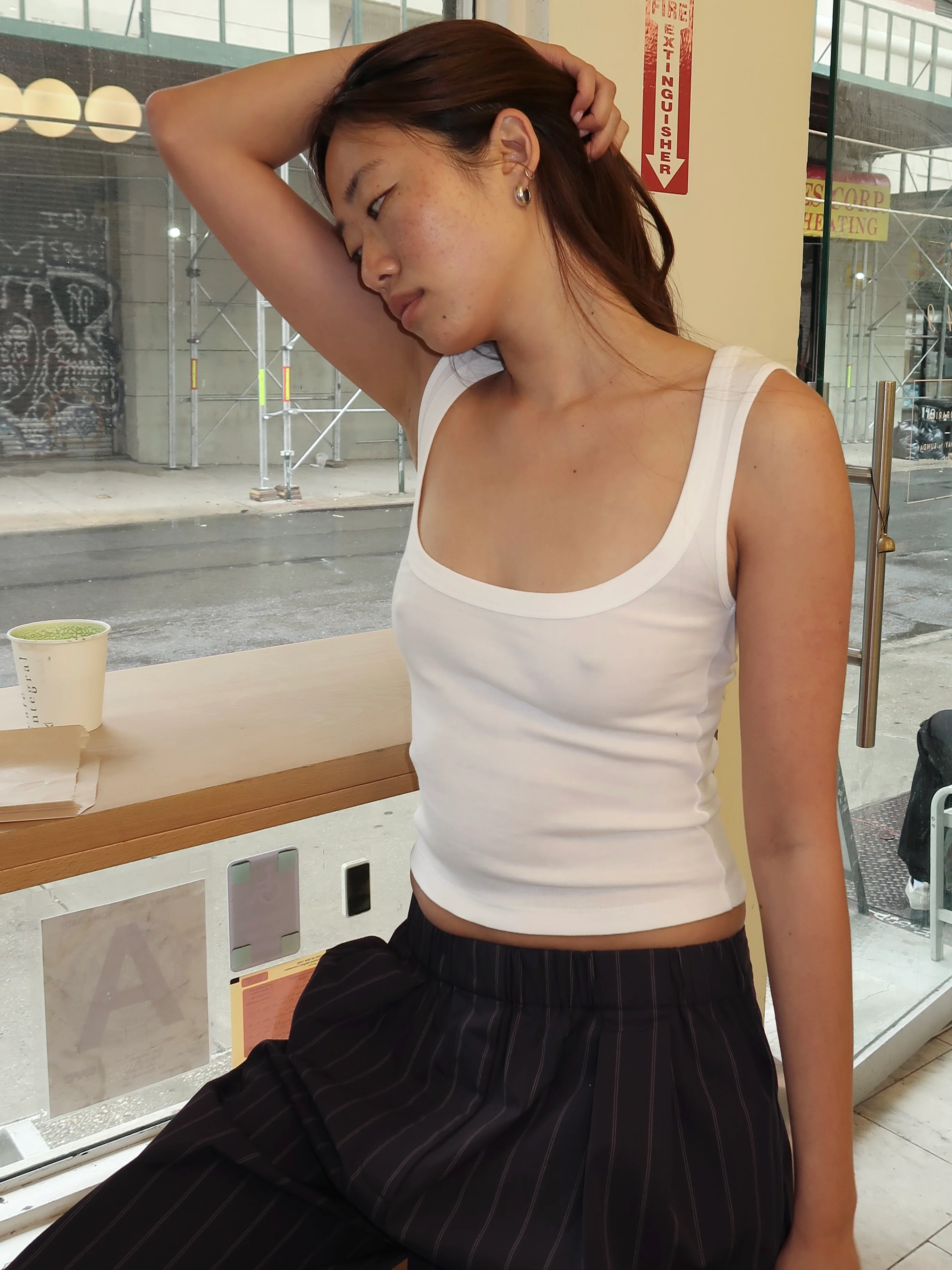Organic Cotton Ballerina Top in White - Image 2