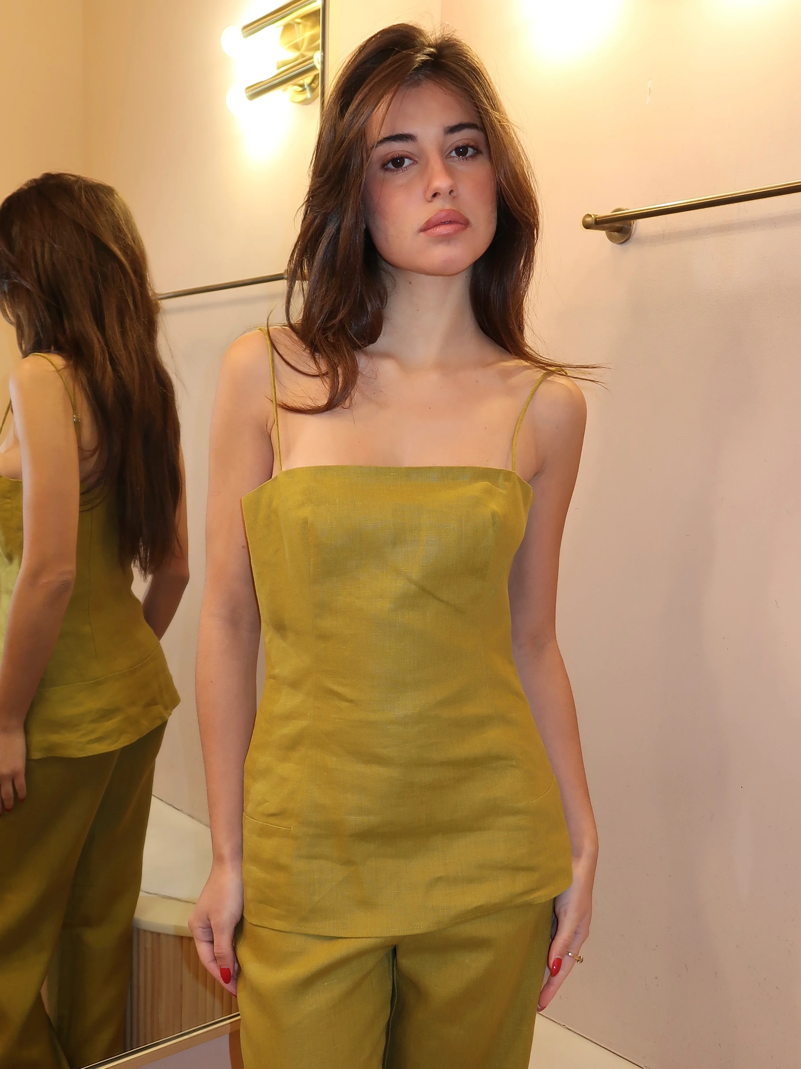 Ostano Top in Olive