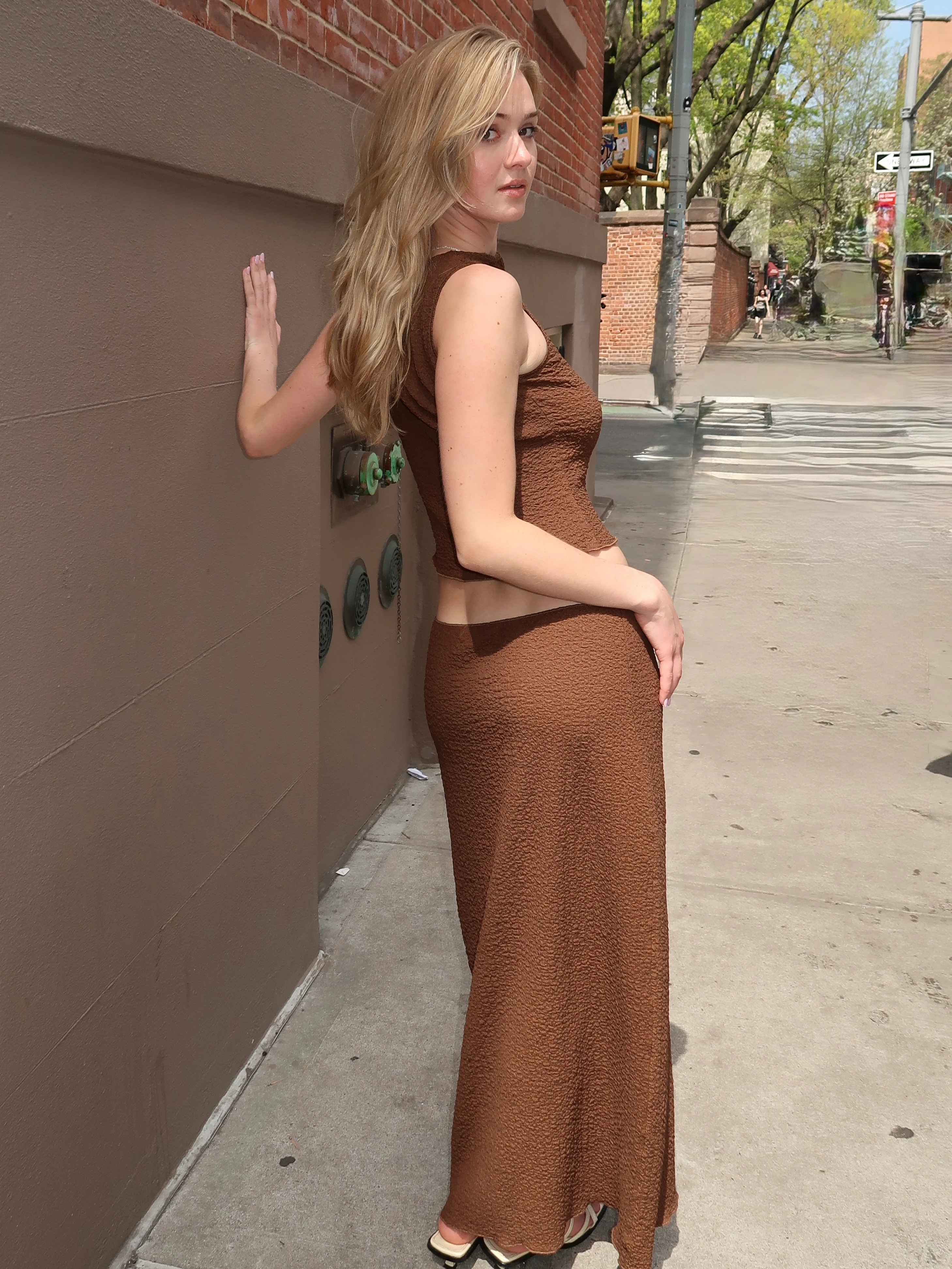 Story Maxi Skirt in Brown - Image 3