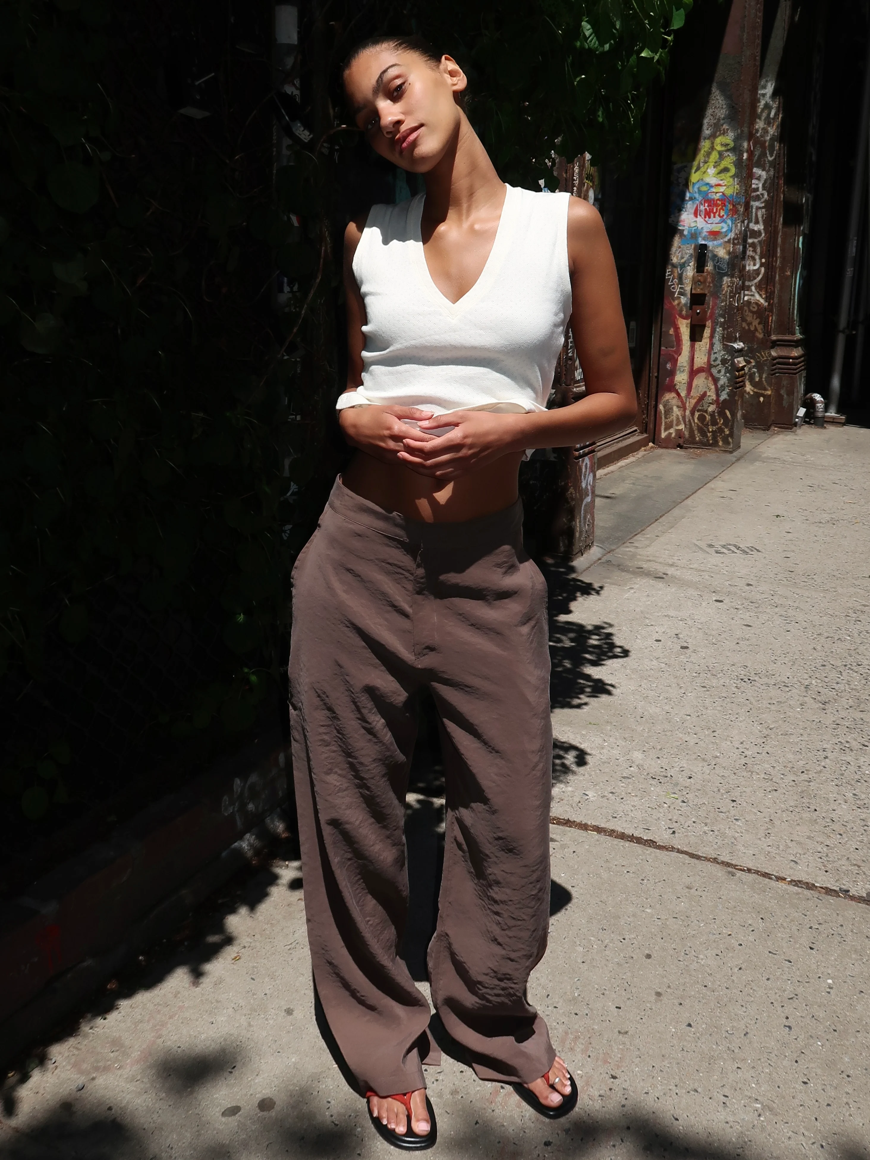Summer Pant in Brown - Image 2