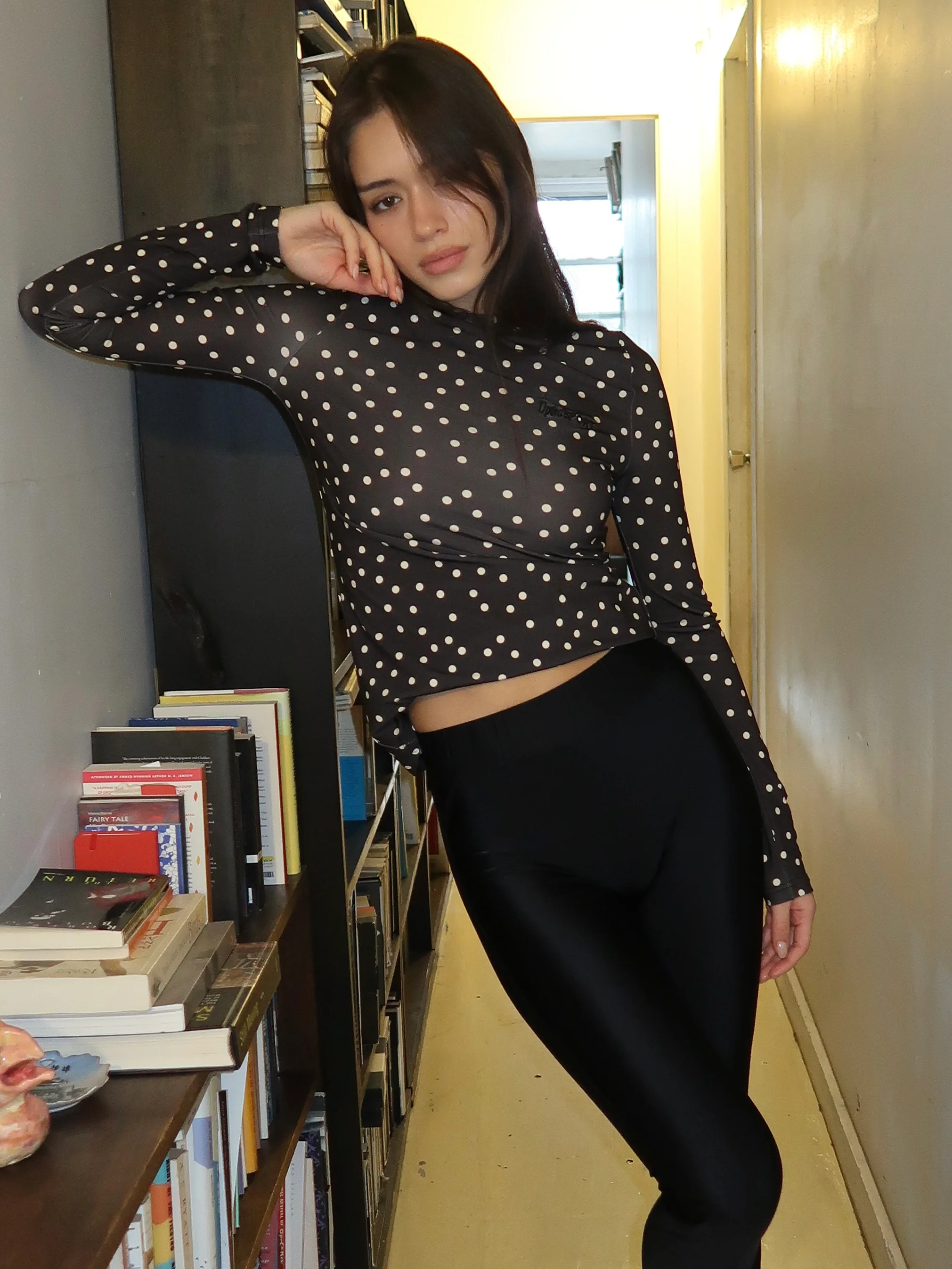 Suni Top in White Dots - Image 4